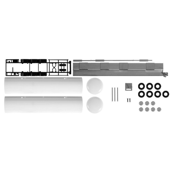 Herpa Tanktrailer hvidIndhold: 2 stk