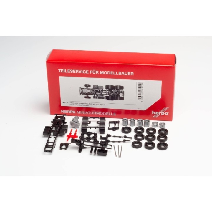 Herpa Reservedelsservice Allrad-chassis Iveco Trakker 6x6 – produktbillede 2