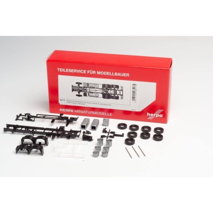 Herpa Chassis LKW Scania CR/CS für Abrollkinematik – produktbillede 2