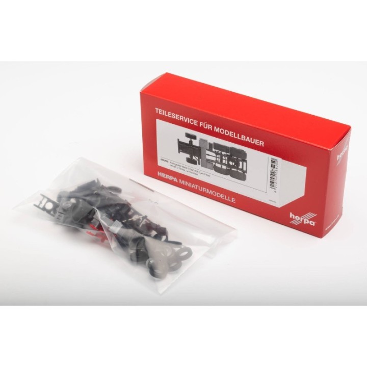 Herpa Reservedelsservice chassis MAN TGS / TGX Euro 6 6x2 2stk – produktbillede 2