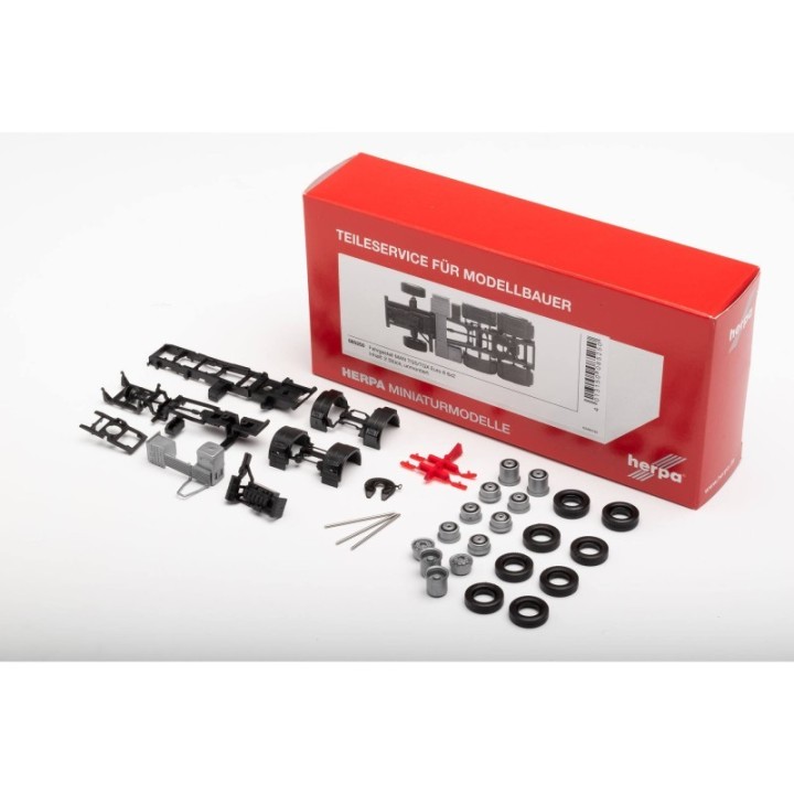 Herpa Reservedelsservice chassis MAN TGS / TGX Euro 6 6x2 2stk – produktbillede 3