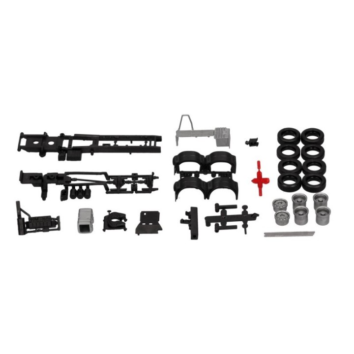 Herpa Chassis MAN 6x4 mit Heckabstützung und Konsole für læssekran – produktbillede 2