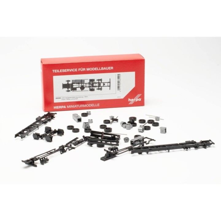 Herpa Reservedelsservice LKW-chassis MAN Volumenzug 7 82m 2 stk – produktbillede 3