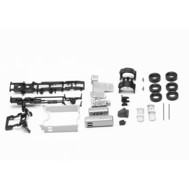 Herpa Reservedelsservice chassis trækker 2-akslet DAF XG/XG+ mit/uden Chassisverkleidung 2 stk – produktbillede 2