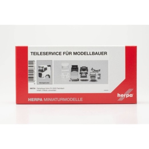 Herpa Reservedelsservice Volvo FH 2020 Flachdach (2 stk.)
