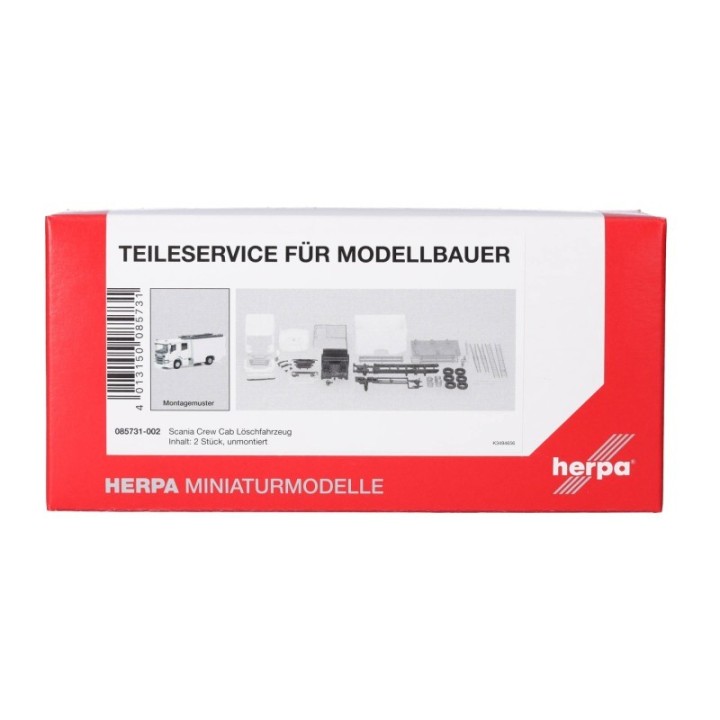 Herpa Reservedelsservice Scania CrewCab Löschkøretøj (2 stk.) – produktbillede 3