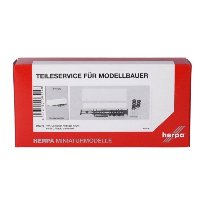 Herpa Reservedelsservice 40ft Container-trailer Spur TT (2 stk.) – produktbillede 2