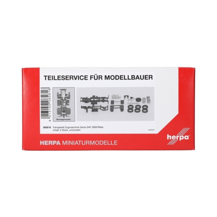 Herpa Reservedelsservice chassis trækker 2-akslet DAF 2800/Rába (2 stk.) – produktbillede 3
