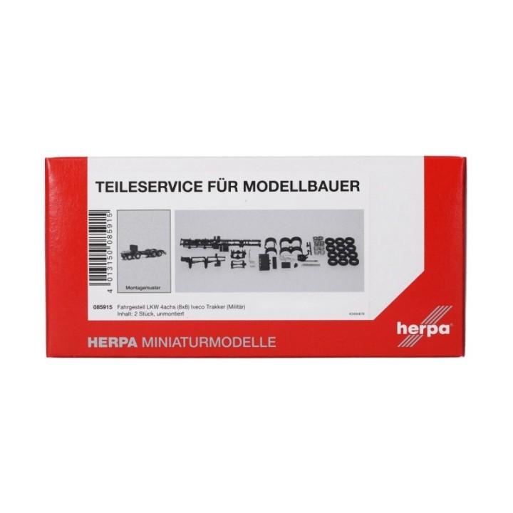 Herpa Reservedelsservice chassis 8x8 Iveco Trakker 4-akslet (Militär) 2 stk – produktbillede 3
