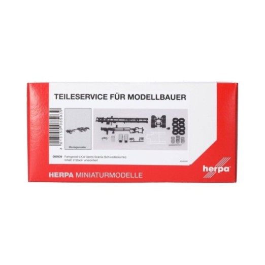 Herpa Reservedelsservice chassis 3-akslet Scania Schweden (2 stk.)