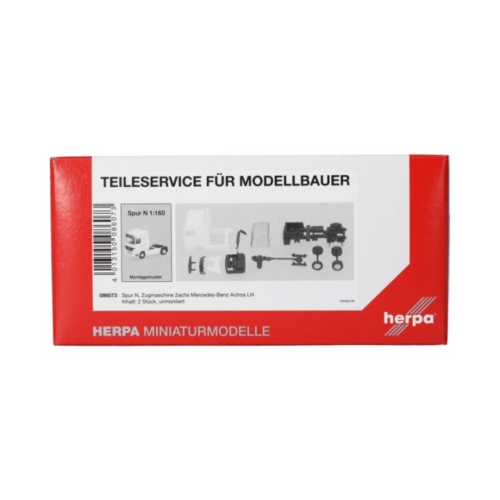Herpa Reservedelsservice Spur N (1:160) trækker 2-akslet Mercedes-Benz Actros LH (1996) 2 stk – produktbillede 3
