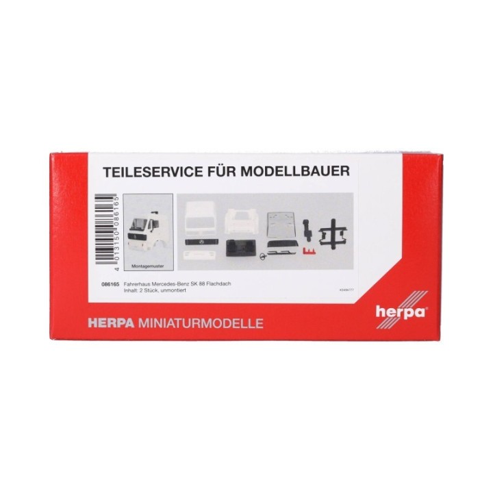 Herpa Reservedelsservice Mercedes-Benz SK88 Flachdach – produktbillede 3