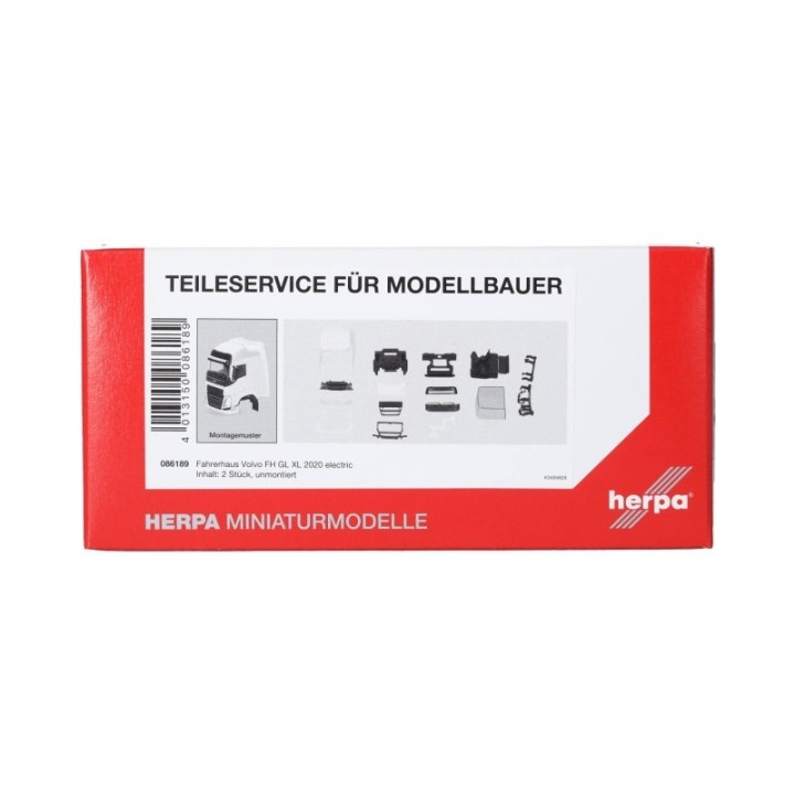 Herpa Reservedelsservice førerhus Volvo FH GL XL electric (2 stk.) – produktbillede 3