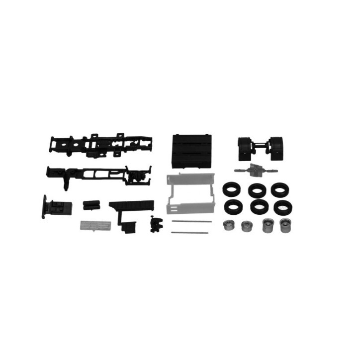 Herpa Reservedelsservice chassis trækker 2-akslet Mercedes-Benz eActros (2 stk.) – produktbillede 2