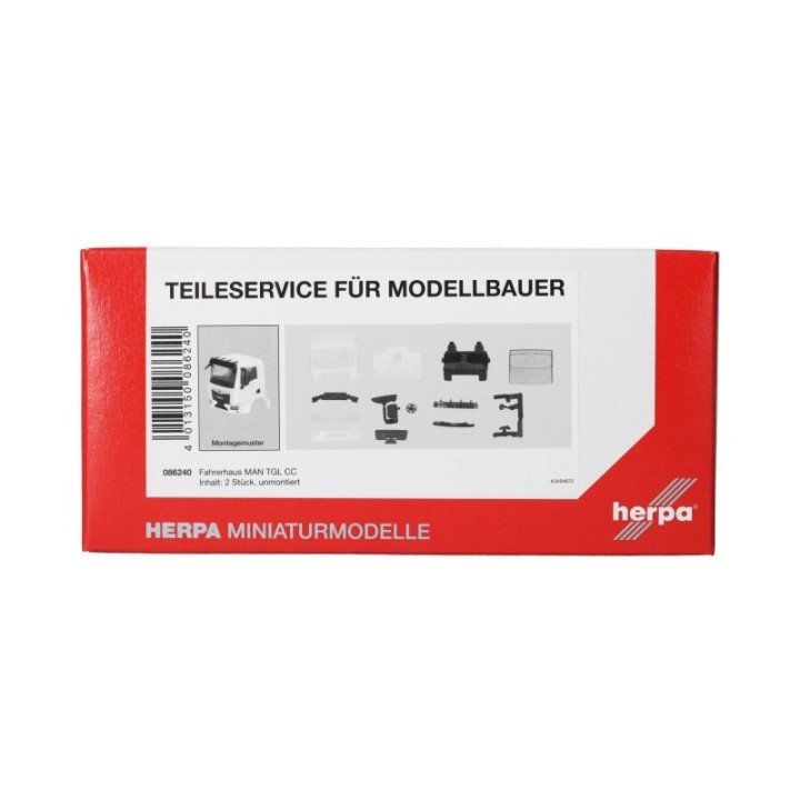Herpa Reservedelsservice førerhus MAN TGL CC hvid (2 stk.) – produktbillede 3