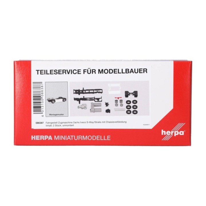Herpa Reservedelsservice: chassis trækker 2-akslet Iveco S-Way/Stralis (2 stk.) – produktbillede 3
