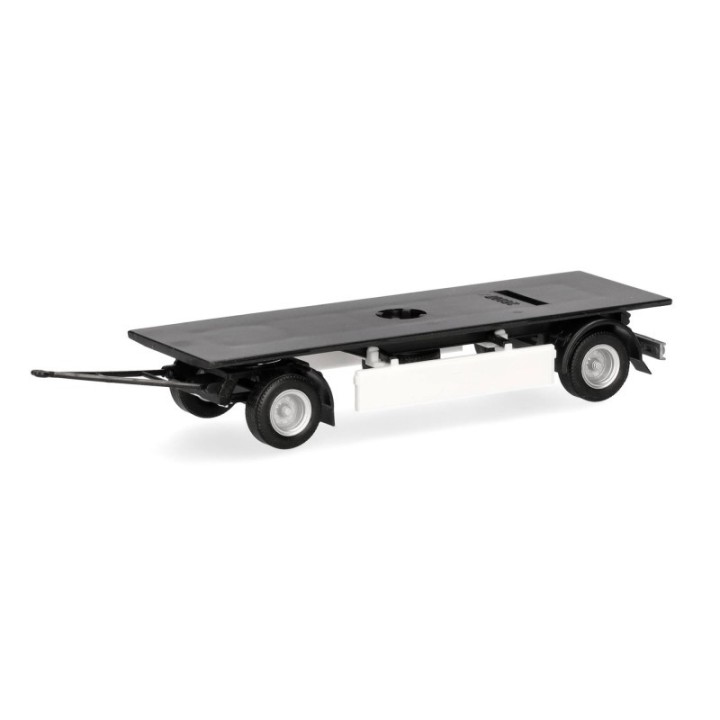 Herpa Reservedelsservice Hängerchassis Festaufbau 7 45m mit separatem Unterfahrschutz geschlossen sort (2 stk.)