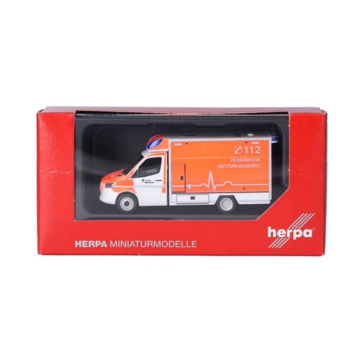Herpa Mercedes-Benz Sprinter 18 RTW Feuerwehr Bochum (Nordrhein-Westfalen/Bochum) – produktbillede 5