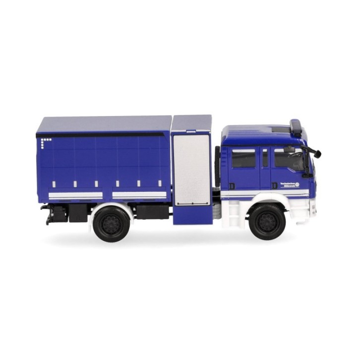Herpa MAN TGM Mehrzweckgerätekøretøj presenning THW – produktbillede 3
