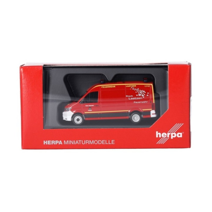 Herpa VW Crafter kassevogn med højt tag Freiwillige Feuerwehr Laatzen (Niedersachsen/Laatzen) – produktbillede 5