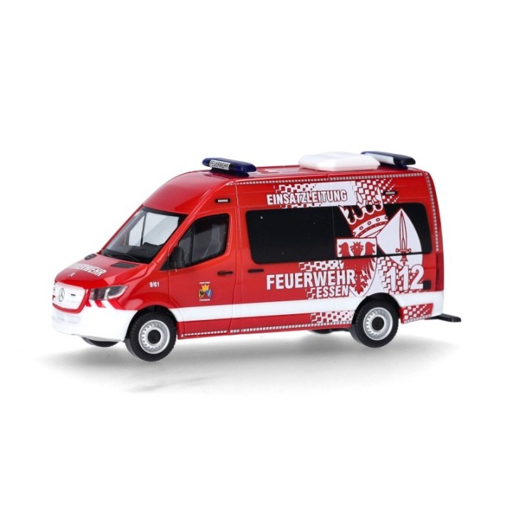 Herpa Mercedes-Benz Sprinter 18 Bus højt tag Feuerwehr Essen