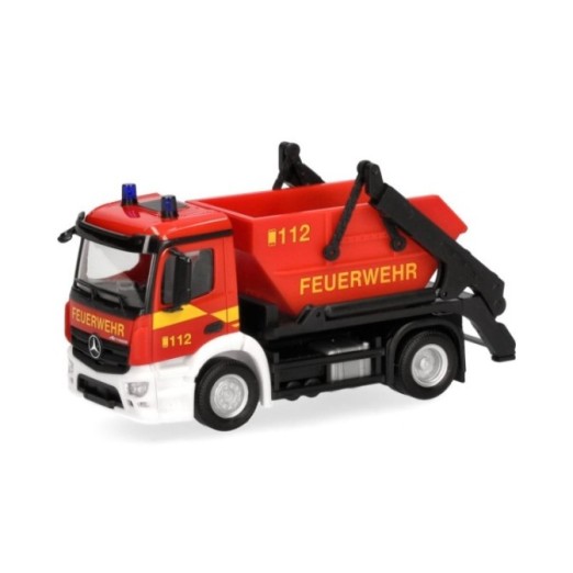 Herpa Mercedes-Benz Actros S containerbil AK12 Feuerwehr