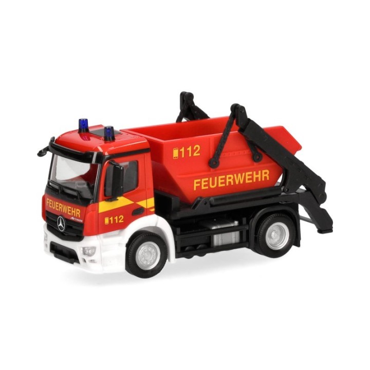 Herpa Mercedes-Benz Actros S containerbil AK12 Feuerwehr