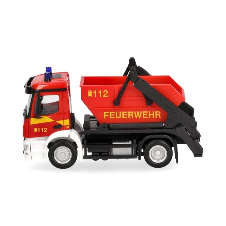 Herpa Mercedes-Benz Actros S containerbil AK12 Feuerwehr – produktbillede 3