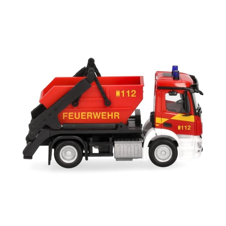 Herpa Mercedes-Benz Actros S containerbil AK12 Feuerwehr – produktbillede 4