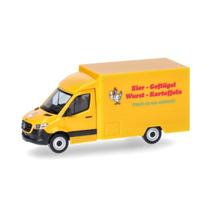 Herpa Mercedes-Benz Sprinter 18 Foodtruck Eier Geflügel Wurst Kartoffeln