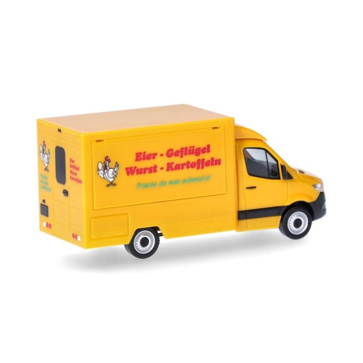 Herpa Mercedes-Benz Sprinter 18 Foodtruck Eier Geflügel Wurst Kartoffeln – produktbillede 2