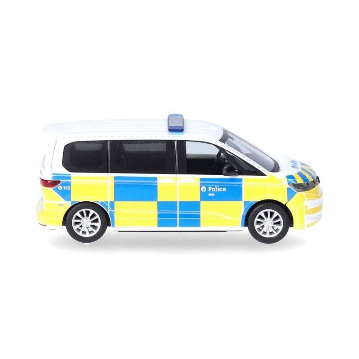 Herpa VW Multivan (2022) Politie/Police (Belgien) – produktbillede 3