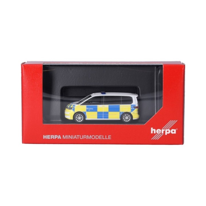 Herpa VW Multivan (2022) Politie/Police (Belgien) – produktbillede 5