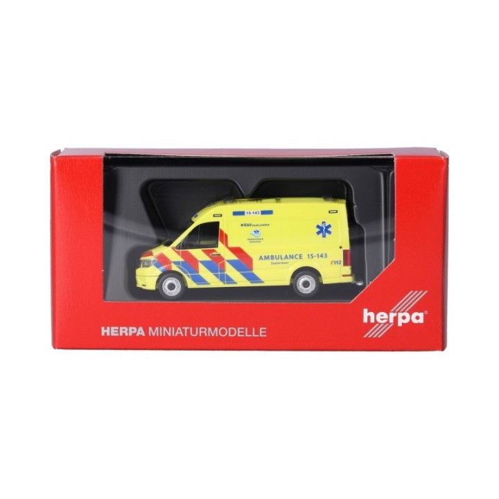 Herpa MAN TGE Kasten HD Ambulance 15-143 (Niederlande) – produktbillede 5
