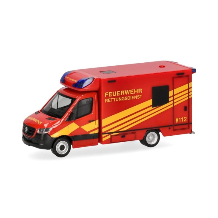 Herpa Mercedes-Benz Sprinter 18 Fahrtec RTW Feuerwehr
