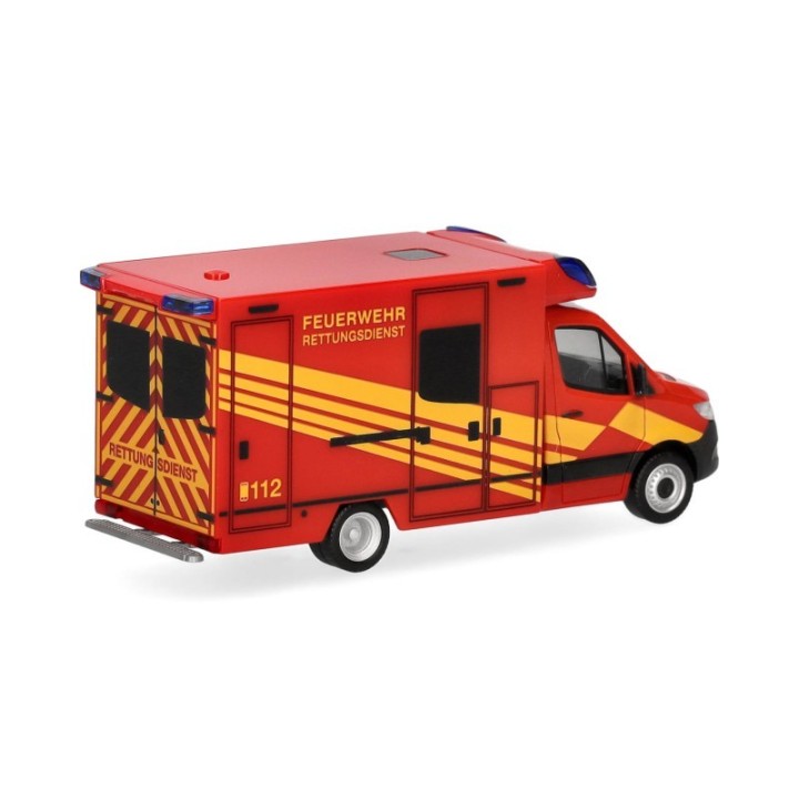 Herpa Mercedes-Benz Sprinter 18 Fahrtec RTW Feuerwehr – produktbillede 2