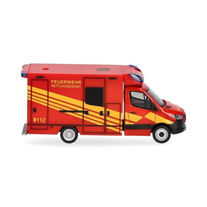 Herpa Mercedes-Benz Sprinter 18 Fahrtec RTW Feuerwehr – produktbillede 3