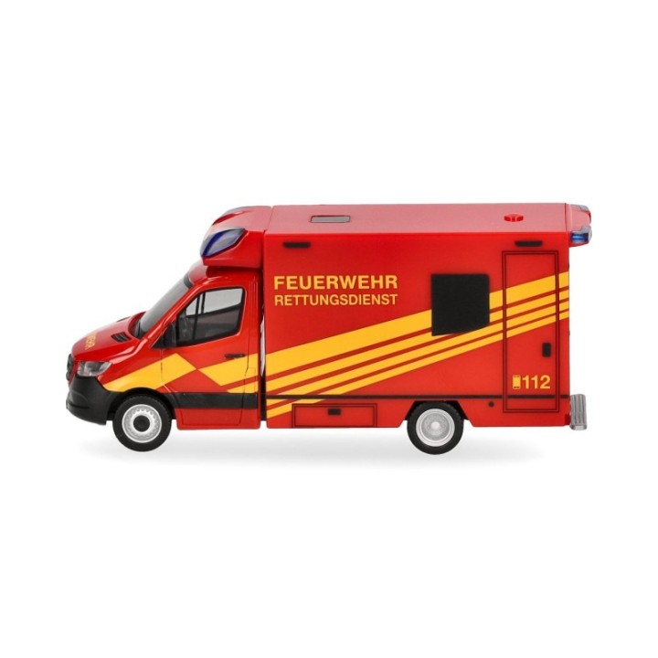 Herpa Mercedes-Benz Sprinter 18 Fahrtec RTW Feuerwehr – produktbillede 4