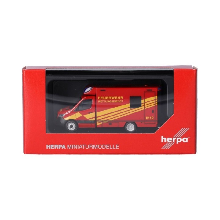 Herpa Mercedes-Benz Sprinter 18 Fahrtec RTW Feuerwehr – produktbillede 5