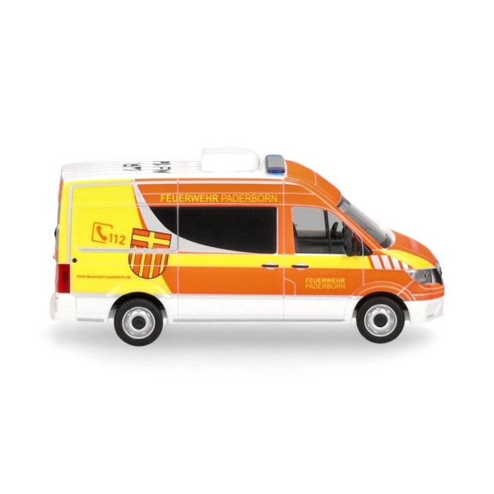 Herpa MAN TGE Halbbus højt tag Feuerwehr Paderborn – produktbillede 3