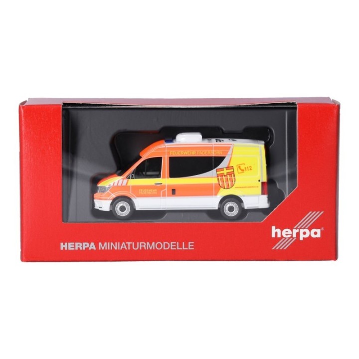 Herpa MAN TGE Halbbus højt tag Feuerwehr Paderborn – produktbillede 5