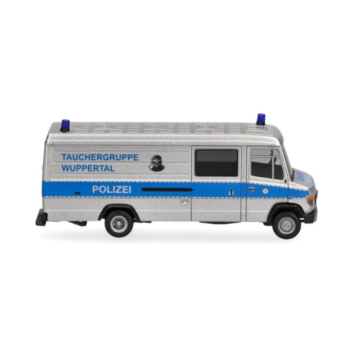 Herpa Mercedes-Benz T2 Vario Kasten Polizei Tauchergruppe Wuppertal – produktbillede 3