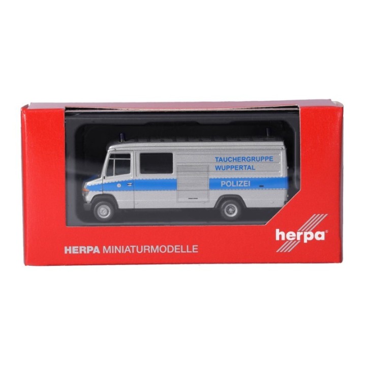 Herpa Mercedes-Benz T2 Vario Kasten Polizei Tauchergruppe Wuppertal – produktbillede 5
