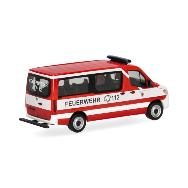 Herpa Mercedes-Benz Sprinter 2018 Flachdach Bus Feuerwehr Nürnberg – produktbillede 2
