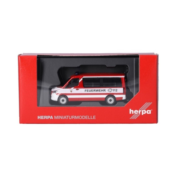 Herpa Mercedes-Benz Sprinter 2018 Flachdach Bus Feuerwehr Nürnberg – produktbillede 5