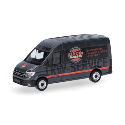 Herpa VW Crafter kassevogn med højt tag Jack Janssen (Niedersachsen/Rhede)