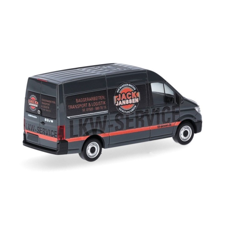 Herpa VW Crafter kassevogn med højt tag Jack Janssen (Niedersachsen/Rhede) – produktbillede 2