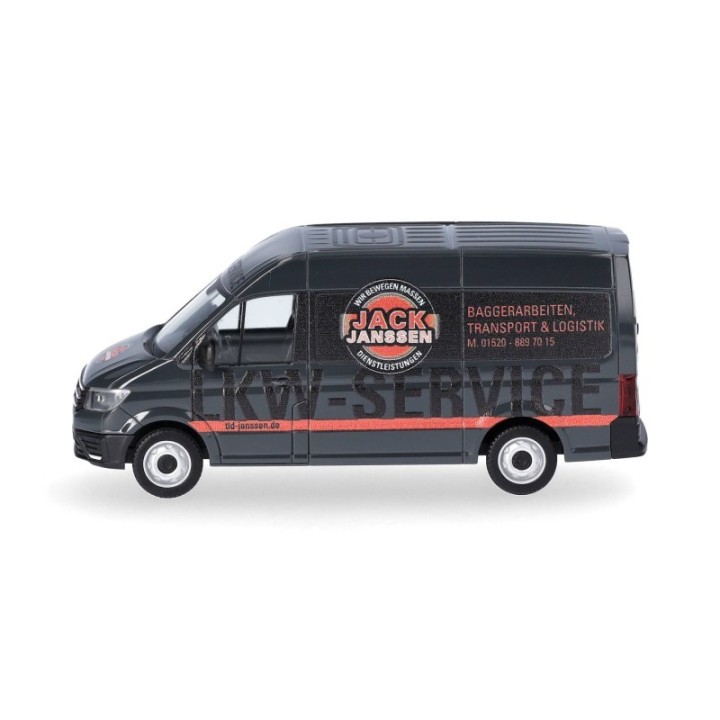 Herpa VW Crafter kassevogn med højt tag Jack Janssen (Niedersachsen/Rhede) – produktbillede 4