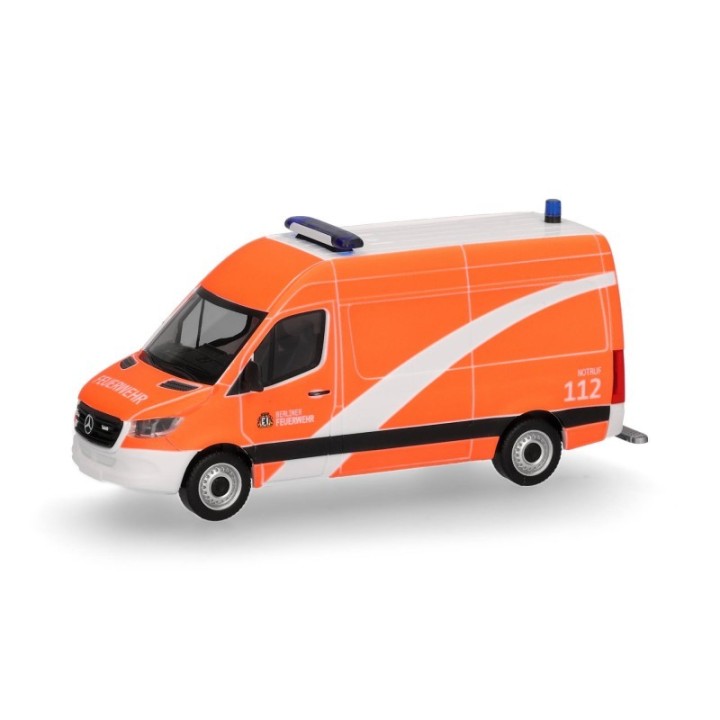 Herpa Mercedes-Benz Sprinter 18 kassevogn med højt tag NKTW Berliner Feuerwehr