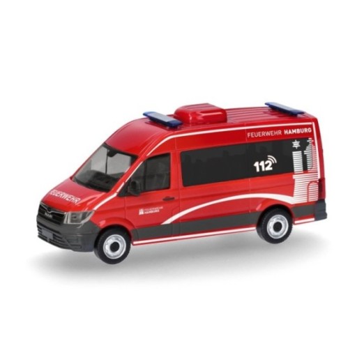 Herpa MAN TGE Bus højt tag Feuerwehr Hamburg